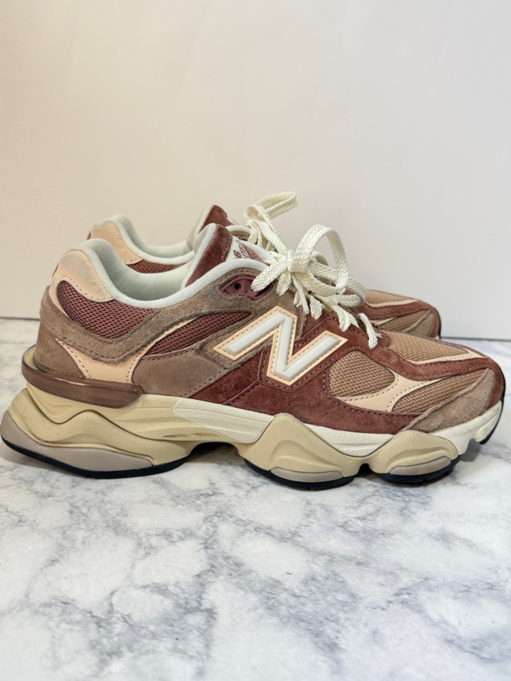 New Balance 960 Sparrow flat taupe vintage rose pink sneakers women’s size 8 - Picture 4 of 10